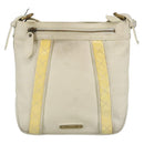 BURBERRY Shoulder Bag Leather White Auth ti2266-13