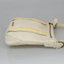 BURBERRY Shoulder Bag Leather White Auth ti2266-3