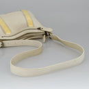 BURBERRY Shoulder Bag Leather White Auth ti2266-7