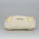 BURBERRY Shoulder Bag Leather White Auth ti2266-5