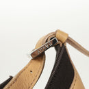 BALLY Shoulder Bag Leather Beige Silver Auth ti2272-10