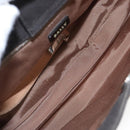 BALLY Shoulder Bag Leather Beige Silver Auth ti2272-11