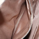 BALLY Shoulder Bag Leather Beige Silver Auth ti2272-22