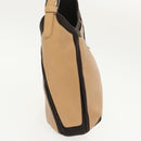 BALLY Shoulder Bag Leather Beige Silver Auth ti2272-4