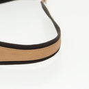 BALLY Shoulder Bag Leather Beige Silver Auth ti2272-7