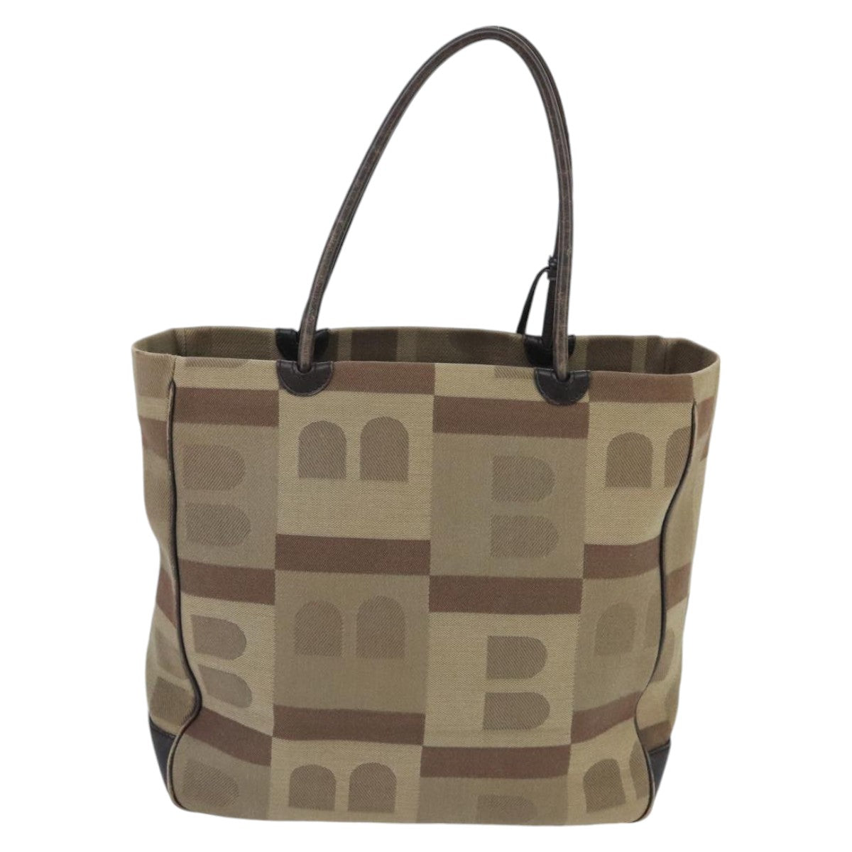 BALLY Tote Bag Canvas Beige Auth ti2273 - 0