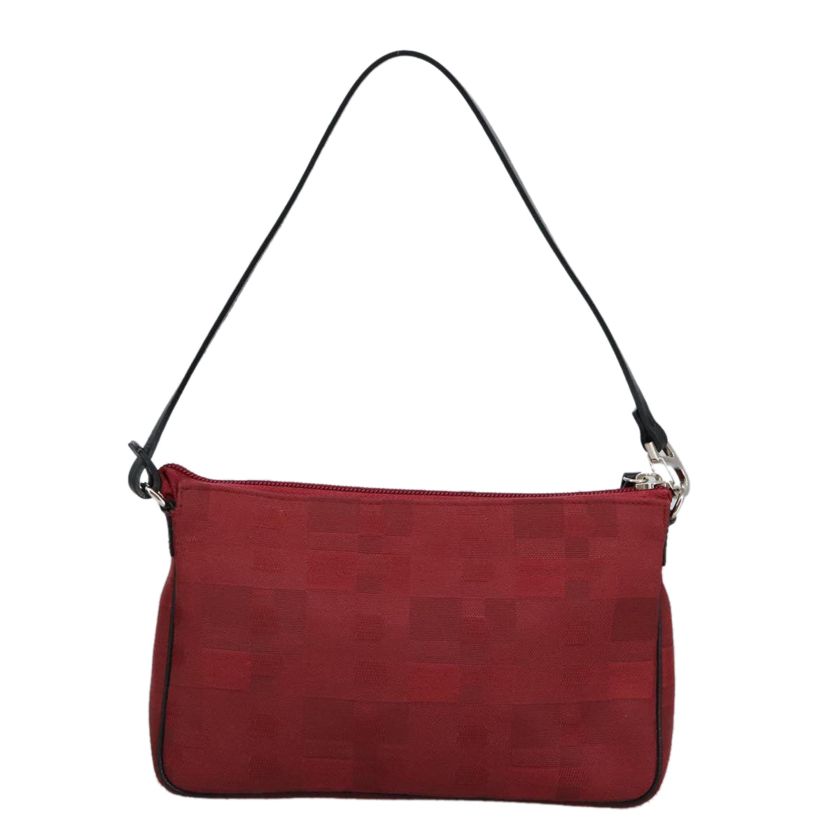 BALLY Hand Bag Canvas Silver Red Auth ti2275 - 0