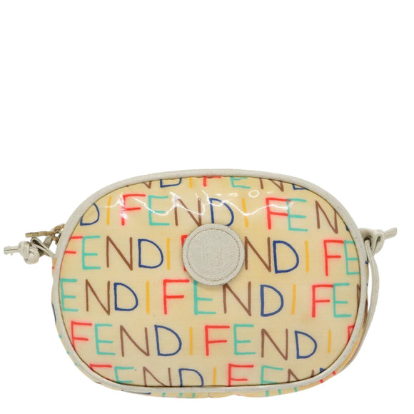 FENDI Shoulder Bag Vinyl Clear Auth ti2279
