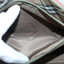 BURBERRY Hand Bag Nylon Khaki Auth ti2281-12