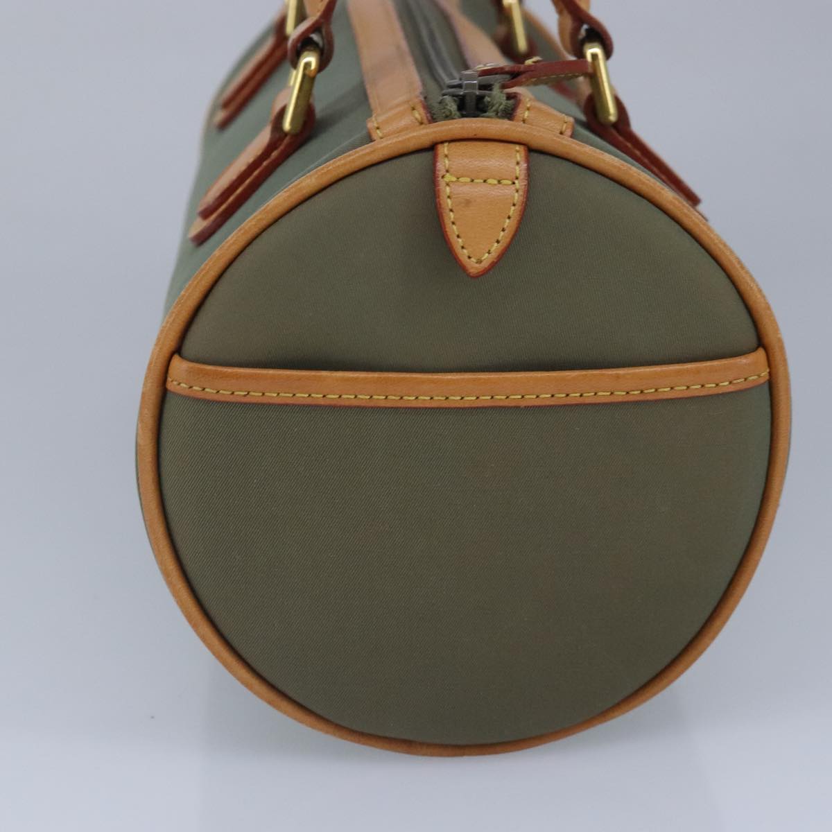 BURBERRY Hand Bag Nylon Khaki Auth ti2281