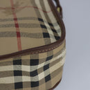 Burberrys Nova Check Shoulder Bag Leather Beige Auth ti2284-16