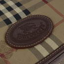 Burberrys Nova Check Shoulder Bag Leather Beige Auth ti2284-17