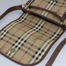 Burberrys Nova Check Shoulder Bag Leather Beige Auth ti2284-10