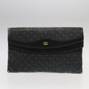 FENDI GUCCI Burberry Zucchino Bag Canvas PVC Enamel 3 Set Black Brown Auth ti2285-10