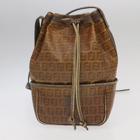 FENDI GUCCI Burberry Zucchino Bag Canvas PVC Enamel 3Set Black Brown Auth ti2285