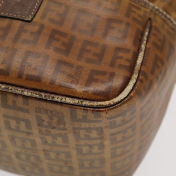 FENDI GUCCI Burberry Zucchino Bag Canvas PVC Enamel 3Set Black Brown Auth ti2285