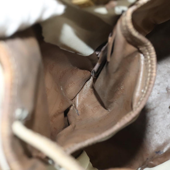 FENDI GUCCI Burberry Zucchino Bag Canvas PVC Enamel 3Set Black Brown Auth ti2285