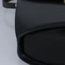 BALLY Shoulder Bag Leather Black Auth ti2287-9