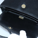 BALLY Shoulder Bag Leather Black Auth ti2287-10