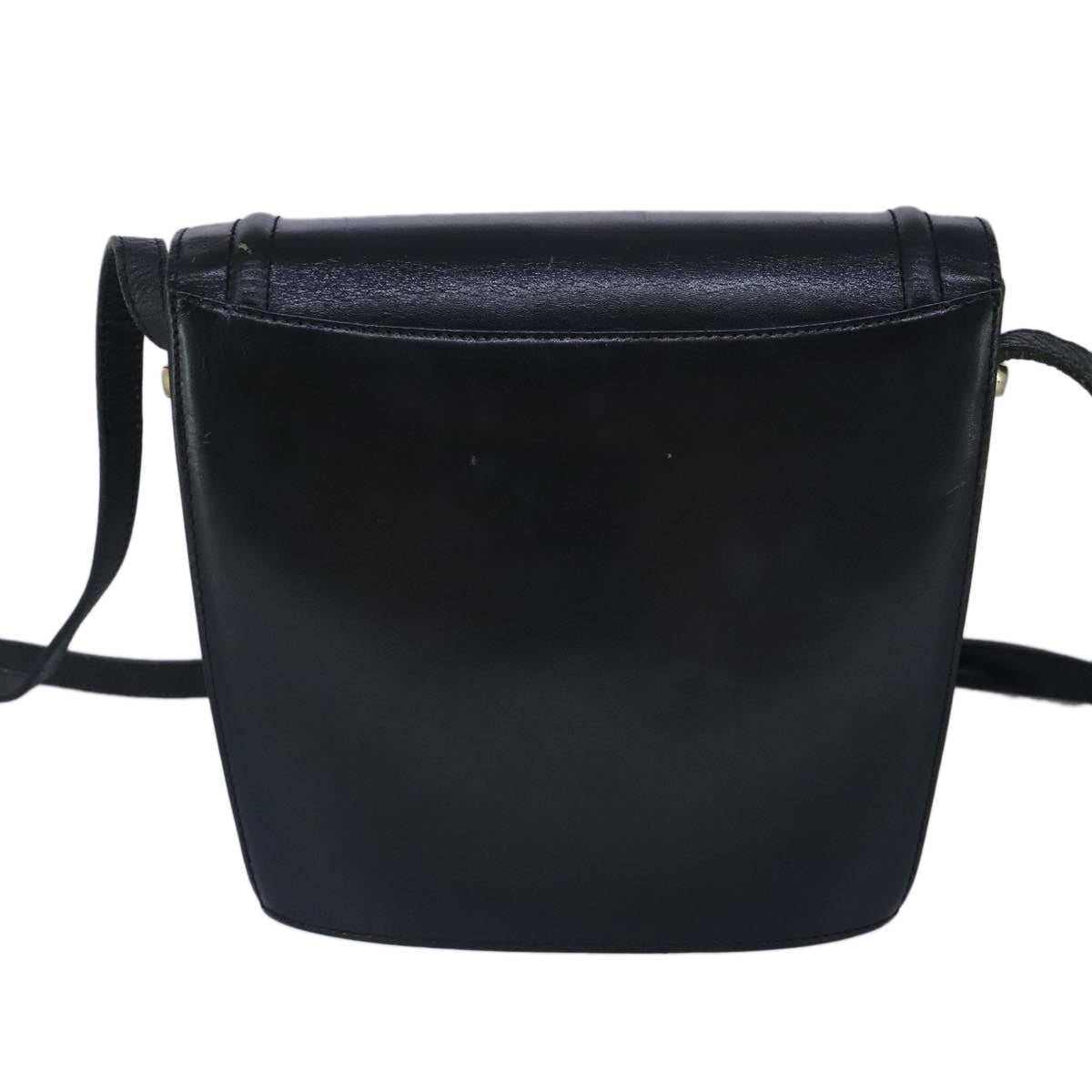 BALLY Shoulder Bag Leather Black Auth ti2287 - 0