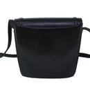 BALLY Shoulder Bag Leather Black Auth ti2287-2