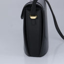 BALLY Shoulder Bag Leather Black Auth ti2287-4