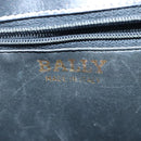 BALLY Shoulder Bag Leather Black Auth ti2288-11