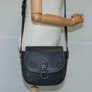 BALLY Shoulder Bag Leather Black Auth ti2288-21