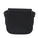 BALLY Shoulder Bag Leather Black Auth ti2288-2
