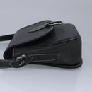 BALLY Shoulder Bag Leather Black Auth ti2288-3