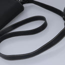 BALLY Shoulder Bag Leather Black Auth ti2288-7