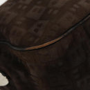 BALLY Shoulder Bag Suede Leather Brown Silver Auth ti2290-9
