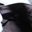 BALLY Shoulder Bag Suede Leather Brown Silver Auth ti2290-20