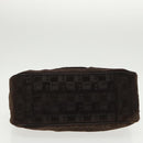BALLY Shoulder Bag Suede Leather Brown Silver Auth ti2290-5