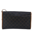 BALLY Shoulder Bag Leather Black Auth ti2294-2