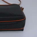 BALLY Shoulder Bag Leather Black Auth ti2295-14