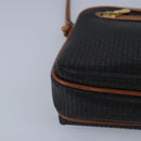 BALLY Shoulder Bag Leather Black Auth ti2295-15