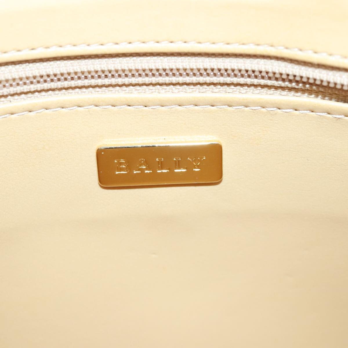 BALLY Shoulder Bag Leather Black Auth ti2295