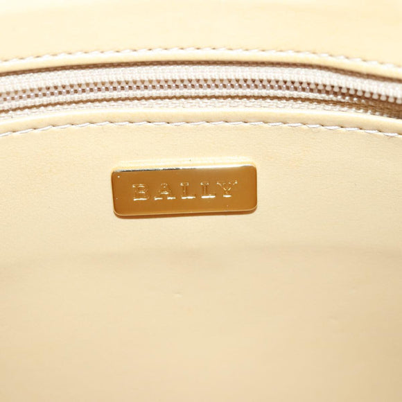 BALLY Shoulder Bag Leather Black Auth ti2295