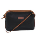 BALLY Shoulder Bag Leather Black Auth ti2295-1