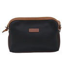 BALLY Shoulder Bag Leather Black Auth ti2295-13