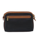 BALLY Shoulder Bag Leather Black Auth ti2295-2