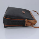 BALLY Shoulder Bag Leather Black Auth ti2295-4