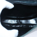 BALLY Shoulder Bag Leather Brown Green Auth ti2296-11