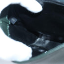 BALLY Shoulder Bag Leather Brown Green Auth ti2296-20