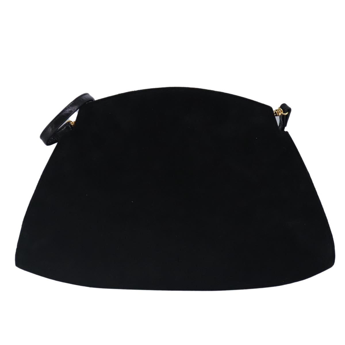 BALLY Shoulder Bag Suede Black Auth ti2298 - 0