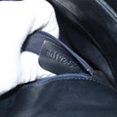 BALLY Quilted Chain Shoulder Bag Leather Navy Auth ti2299-27