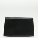 BALLY Clutch Bag Leather 3Set Black Auth ti2300-19