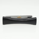 BALLY Clutch Bag Leather 3Set Black Auth ti2300-22