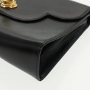 BALLY Clutch Bag Leather 3Set Black Auth ti2300-23